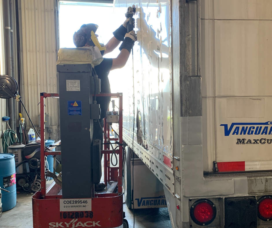 Trailer panel repair Trailer panel repair